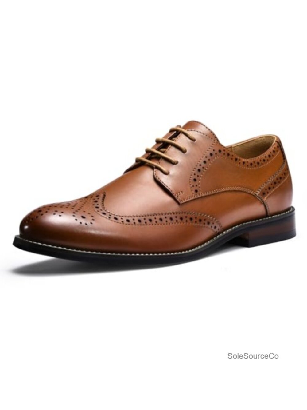 Mens Oxford Dress Shoes Synthetic Leather Wingtip Brogue Business Casual